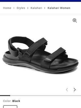 Birkenstock Kalahari Sandals In Black